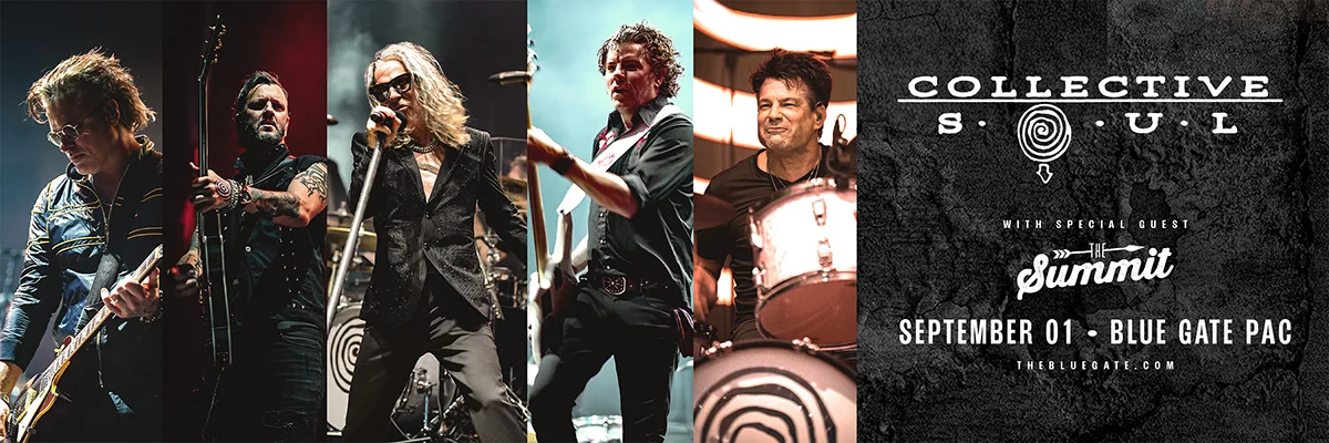 Collective Soul w/special guest The Summit - September 1, 2026 - Shipshewana, IN